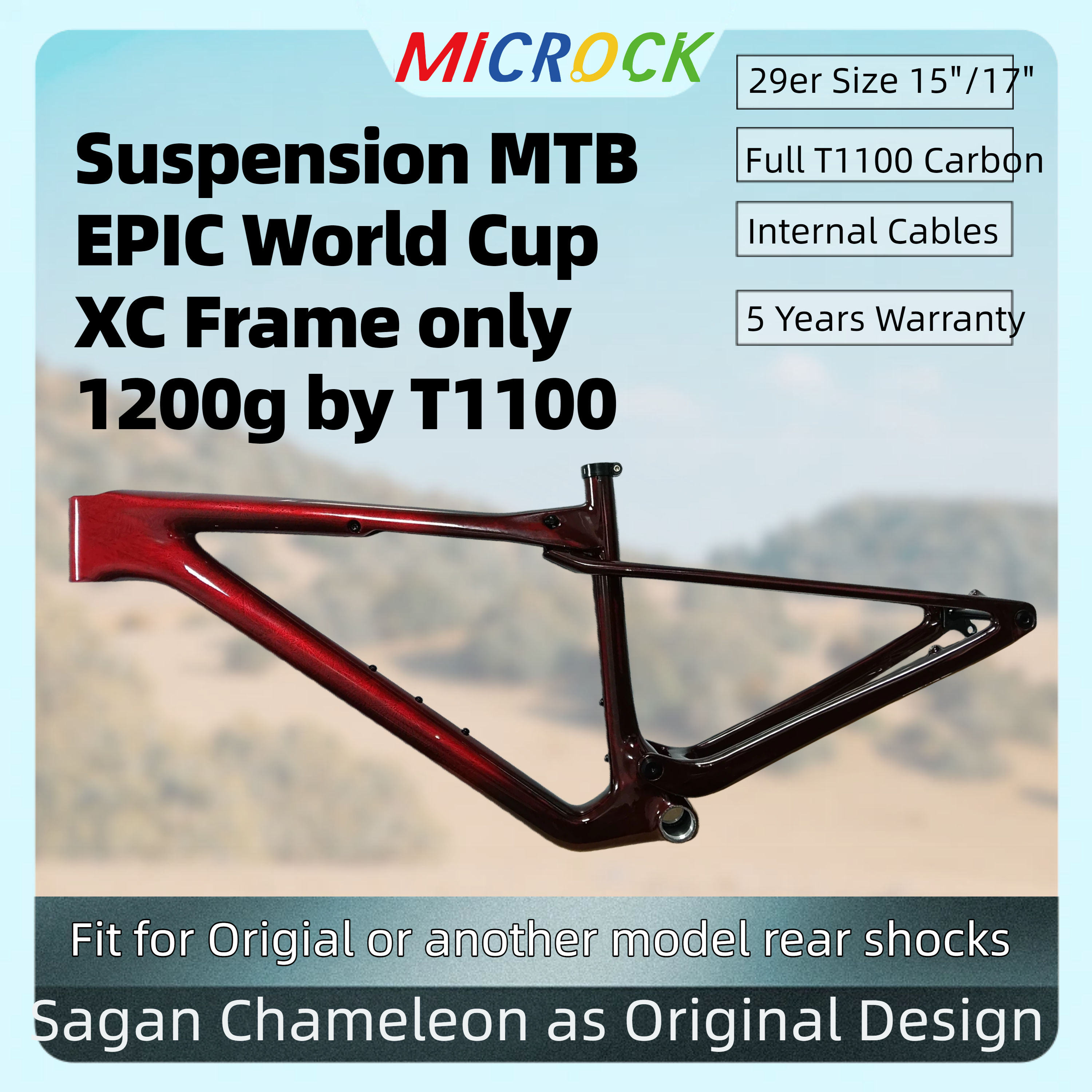 Mountain Biking Jumps - HMC T1100 Full Carbon Fiber Suspension