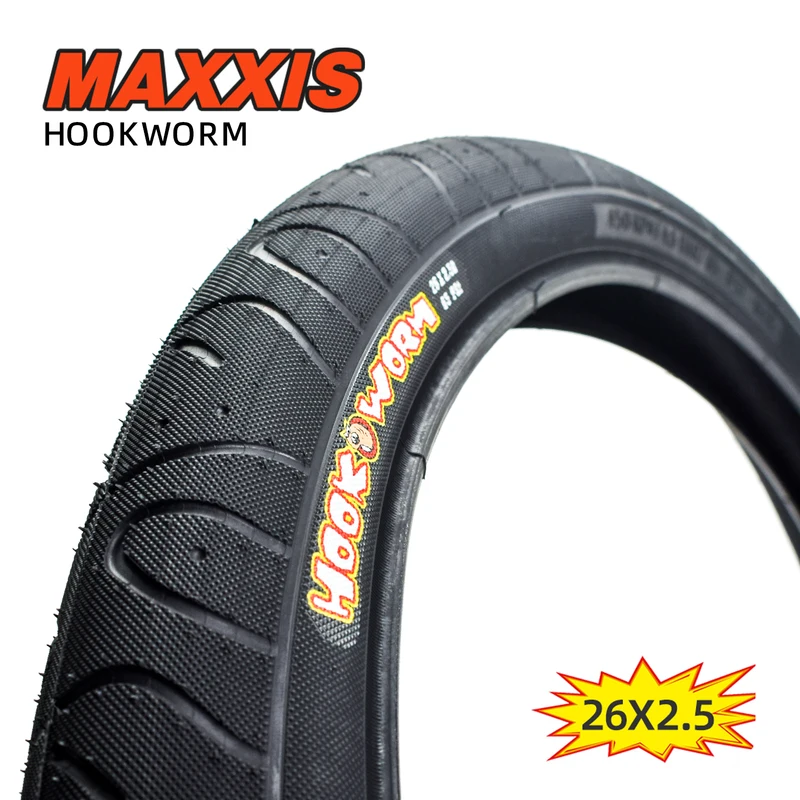 Mountain Biking Jumps - MAXXIS 26*2.5 HOOKWORM 26 Bicycle Tire