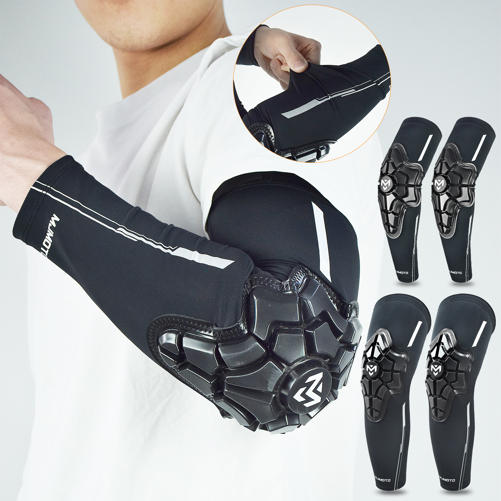 Mountain Biking Knee Pads - Summer Ice Silk Motocross Elbow Knee