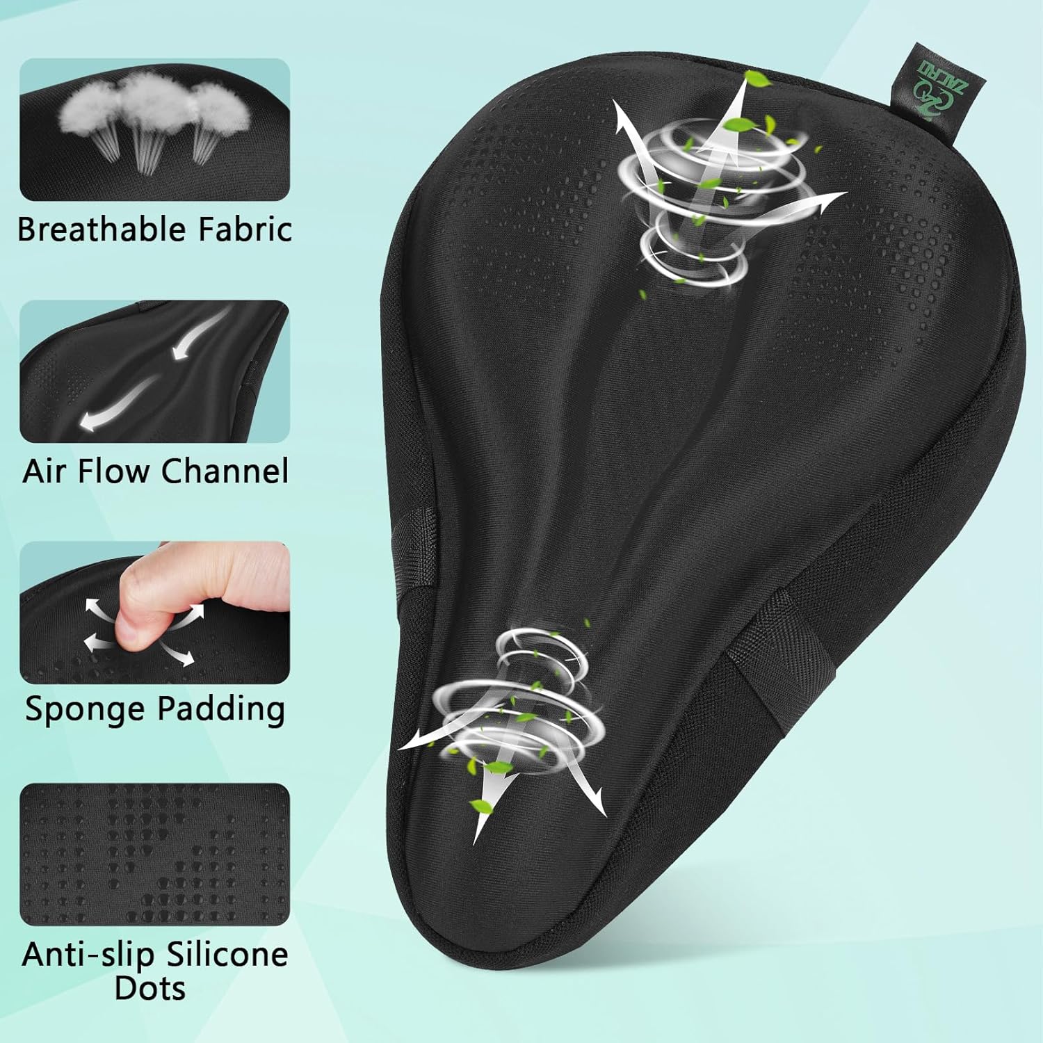 Gel Bike Seat Cushion Cover fo - Mountain Biking Images review and price