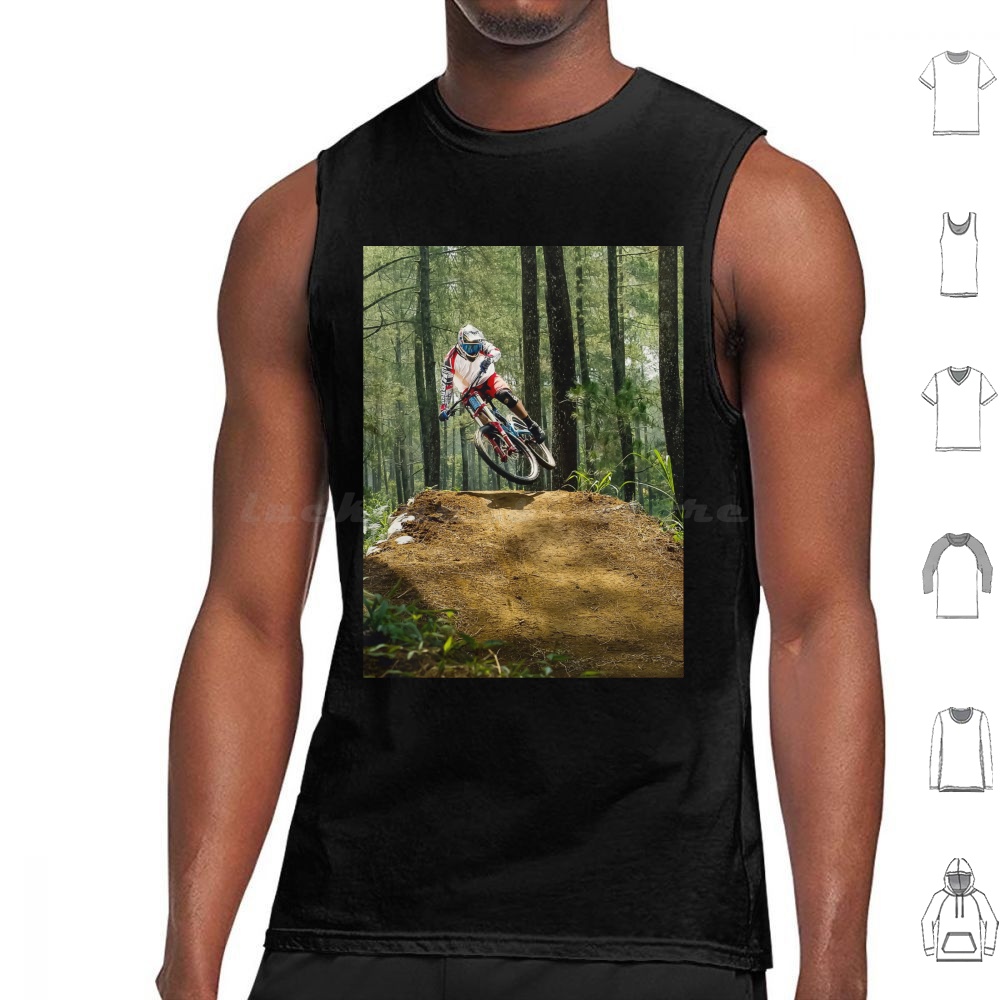 Mountain Biker Over Jump. Tank - Mountain Biking Jumps review and price