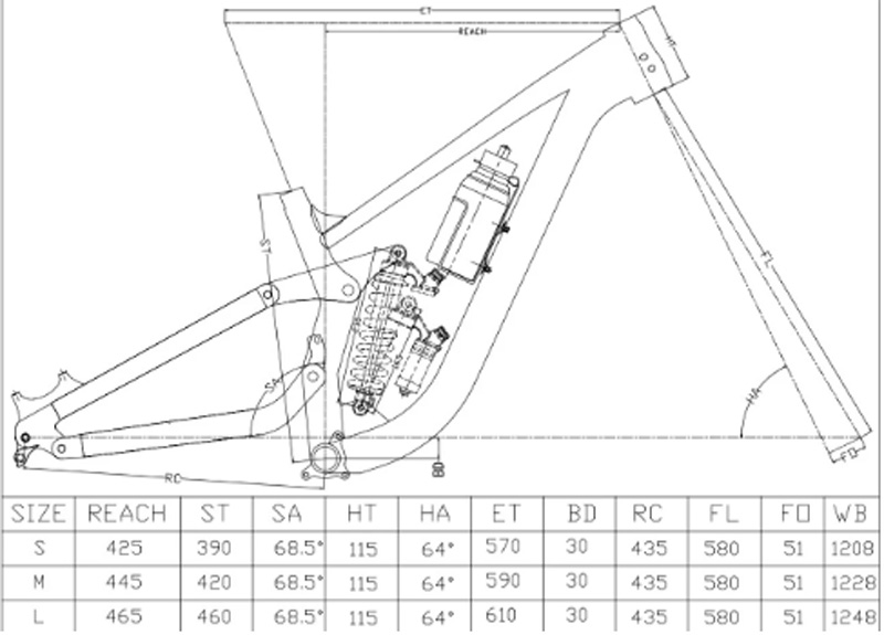 Full Suspension Frame FR/DH/AM - Mountain Biking Jumps review and price