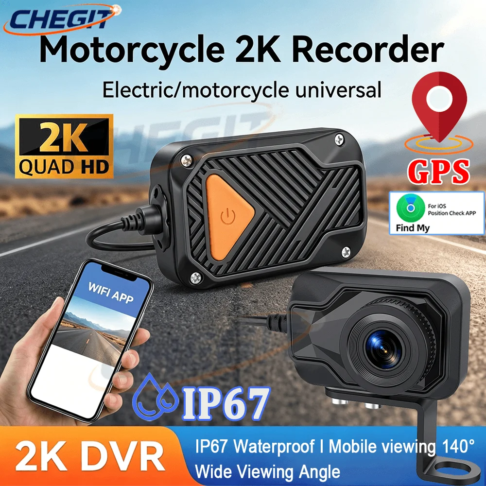 Motorcycle DVR 2K HD WiFi & AP - Mountain Biking Images review and price