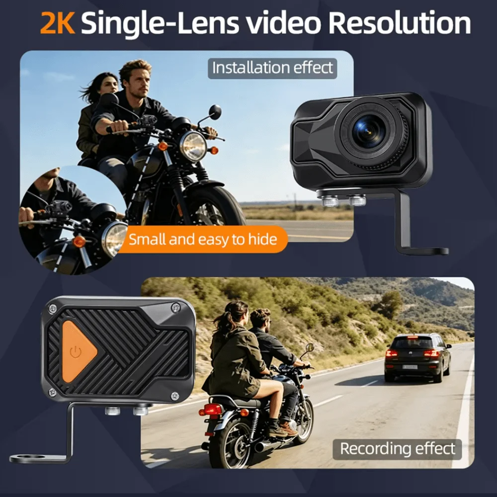 Motorcycle DVR 2K HD WiFi & AP - Mountain Biking Images review and price