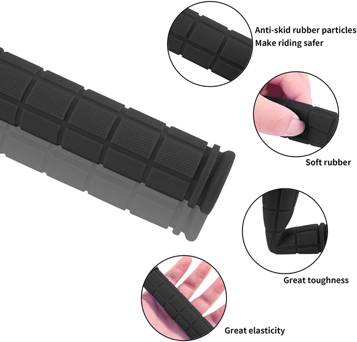 Non-Slip Rubber Bicycle Handle - Mountain Biking Images review and price