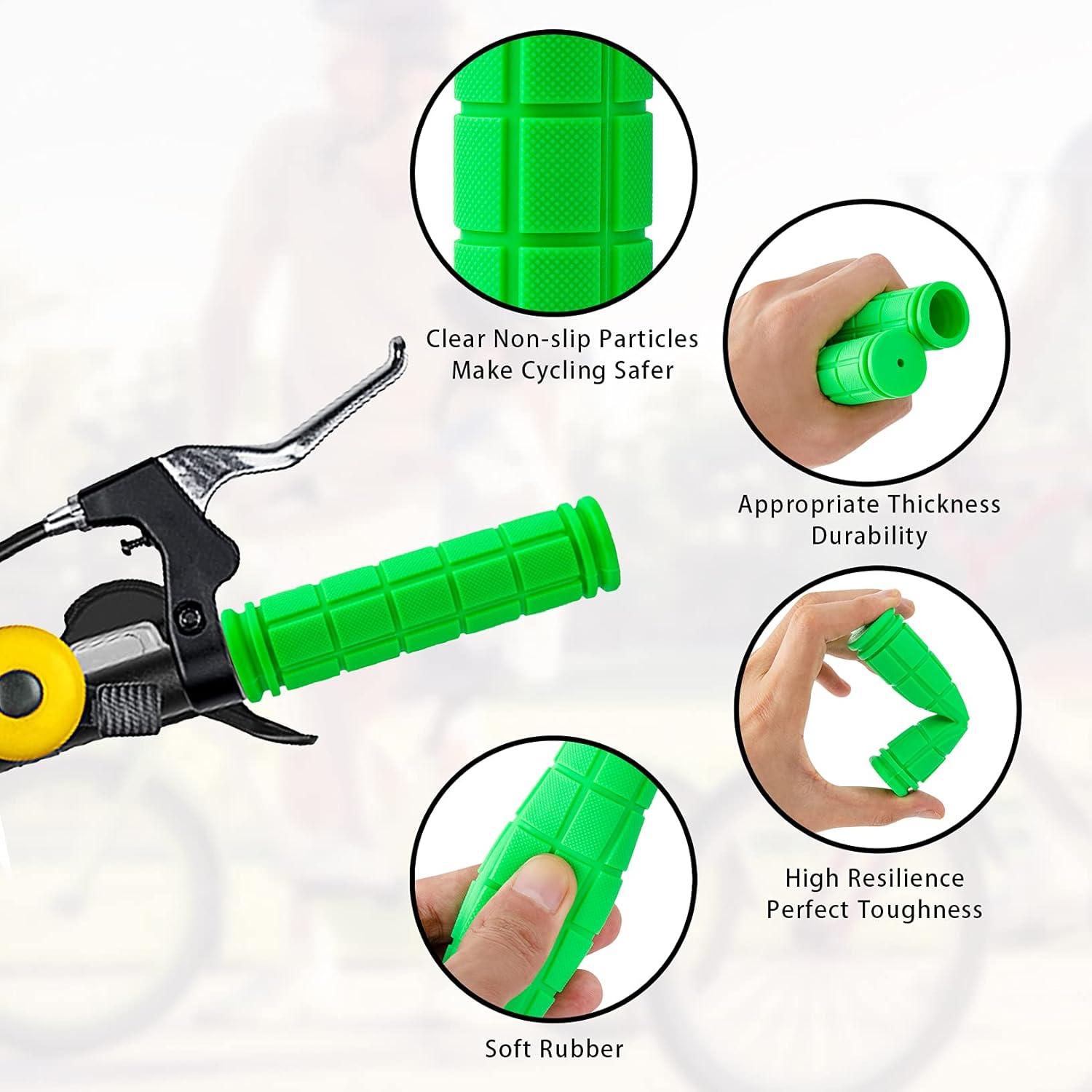 6 Pcs Bike Handlebar Grips Non - Mountain Biking Images review and price