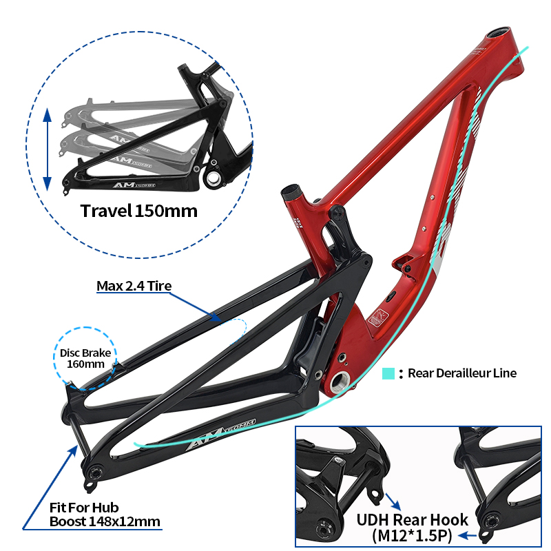 BXT-117 Carbon Suspension Bicy - Mountain Biking Jumps review and price