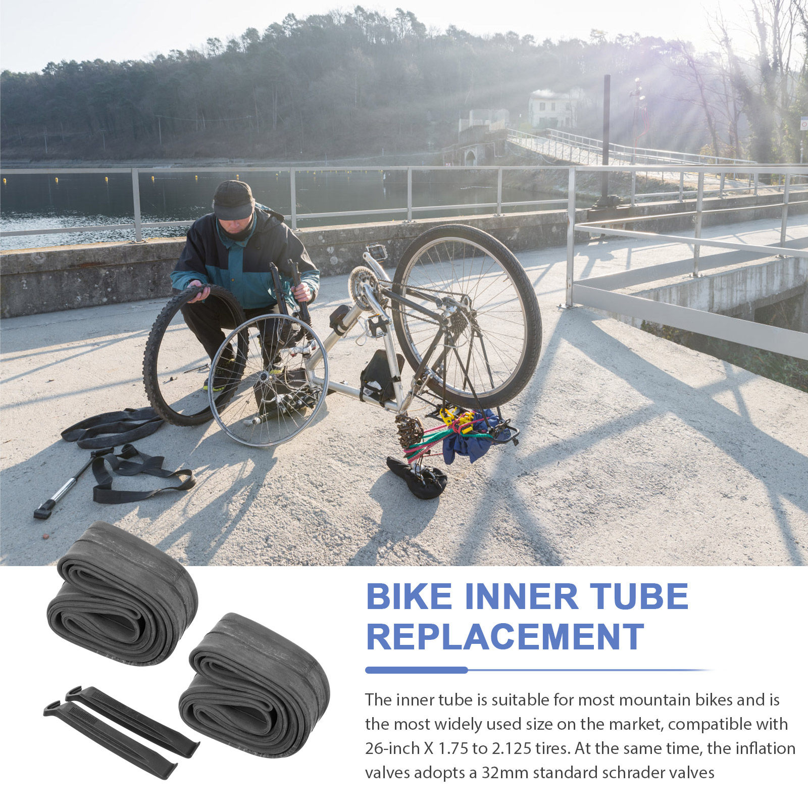 2Pcs Mountain Bike Inner Tubes - Mountain Biking Essentials review and price