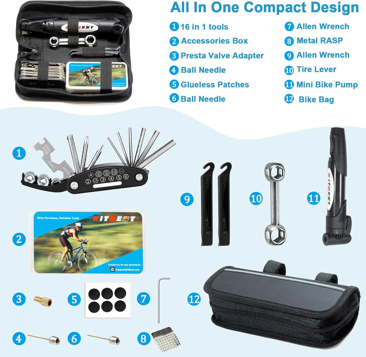 Bike Repair Tool Kit with 120P - Mountain Biking Images review and price