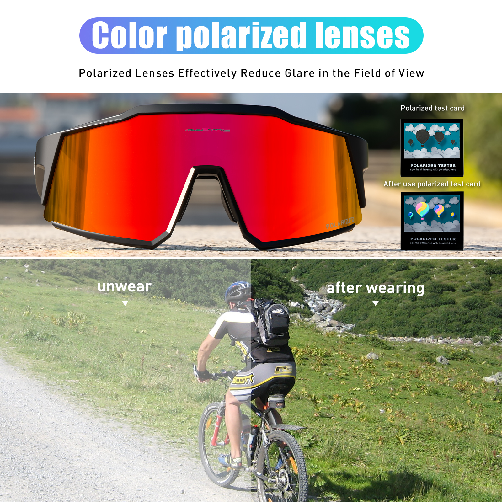 KAPVOE Polarized Fishing Sungl - Mountain Biking Sport review and price