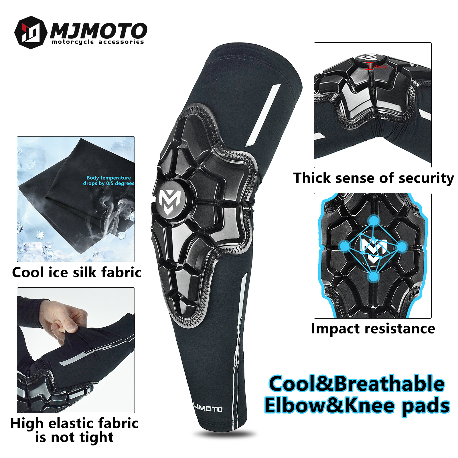 Summer Ice Silk Motocross Elbo - Mountain Biking Knee Pads review and price